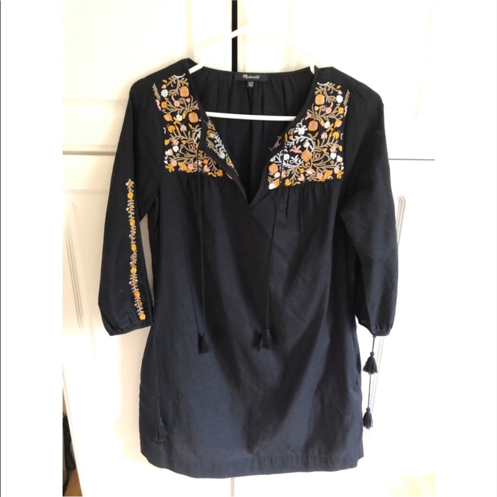 Madewell Beach Coverup - Black XXS